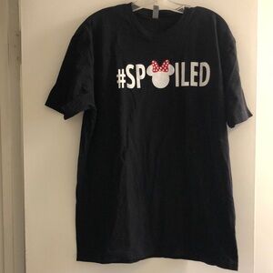 Black  Minnie Mouse T-Shirt with Red Accents